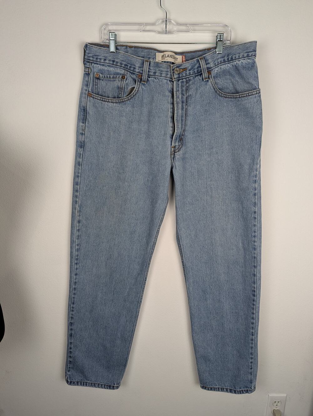 Y2K levis 550 Mens Jeans Relaxed fit 38x 34 length 32,5"100% cotton no stretch